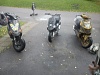 x2 gilera stalker x1 suzuki katana precis tillbaka kommna från skogen :)