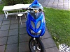 Min yamaha aerox som jag har rustat upp! 
 
Styling: 
 
Nytt kåpsett 
Nytt hebo styre 
Nya  handtag 
Nya bromshandtag 
Nytt sadelöverdrag 
Ny styrstam