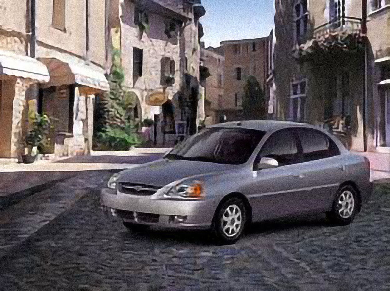 Kia Rio – årsmodell 2002 i bild Bild på Kia Rio – årsmodell 2002