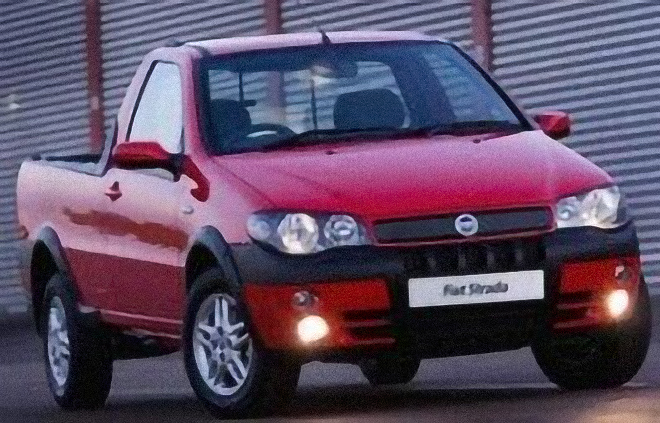 Fiat Strada 1.6 EL – årsmodell 2007 i bild Bild på Fiat Strada 1.6 EL – årsmodell 2007
