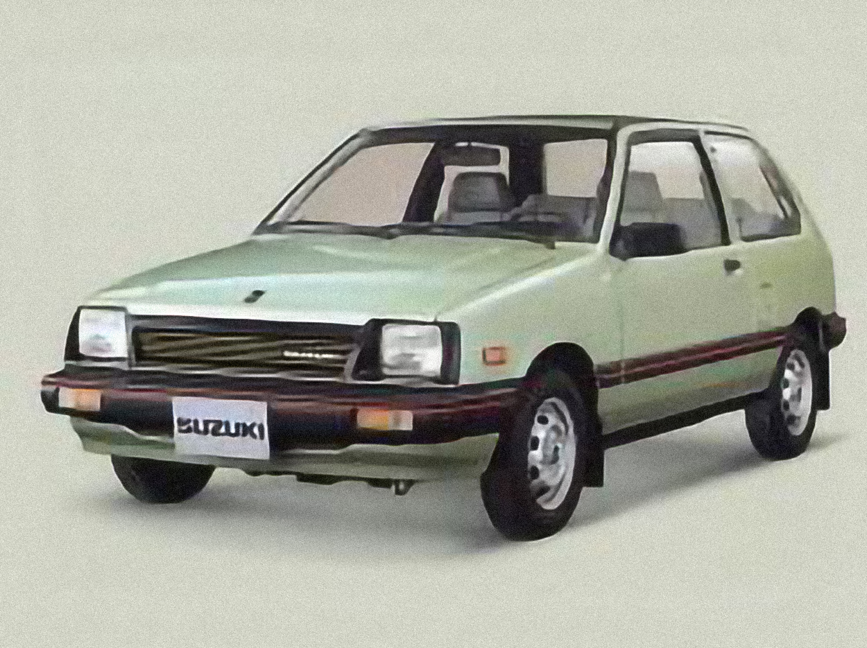 Suzuki Swift GTi – årsmodell 1986 i bild Bild på Suzuki Swift GTi – årsmodell 1986