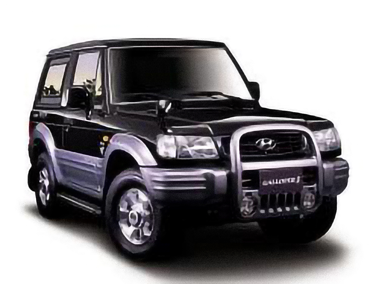 Hyundai Galloper SWB – årsmodell 1999 i bild Bild på Hyundai Galloper SWB – årsmodell 1999