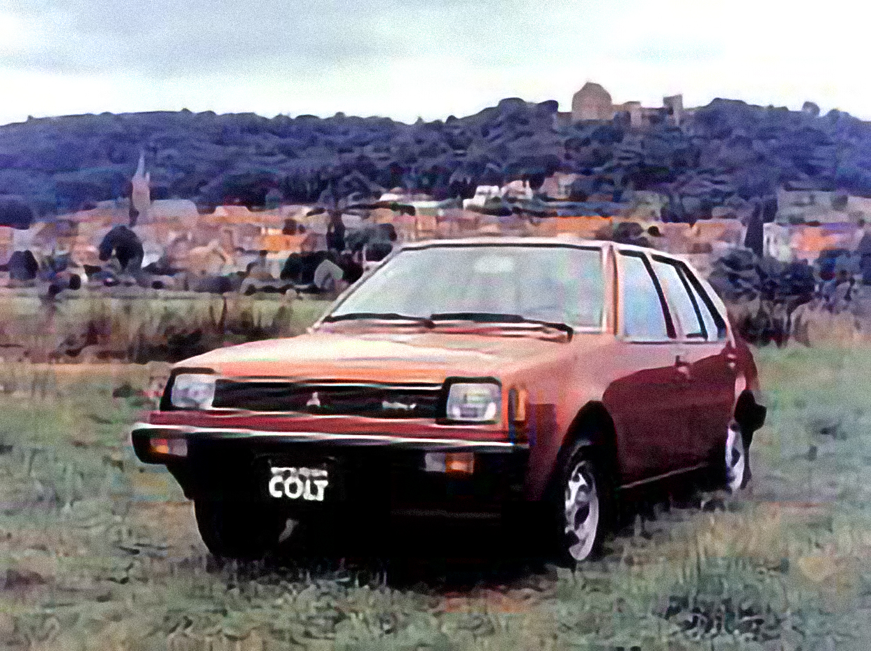 Mitsubishi Colt – årsmodell 1982 i bild Bild på Mitsubishi Colt – årsmodell 1982
