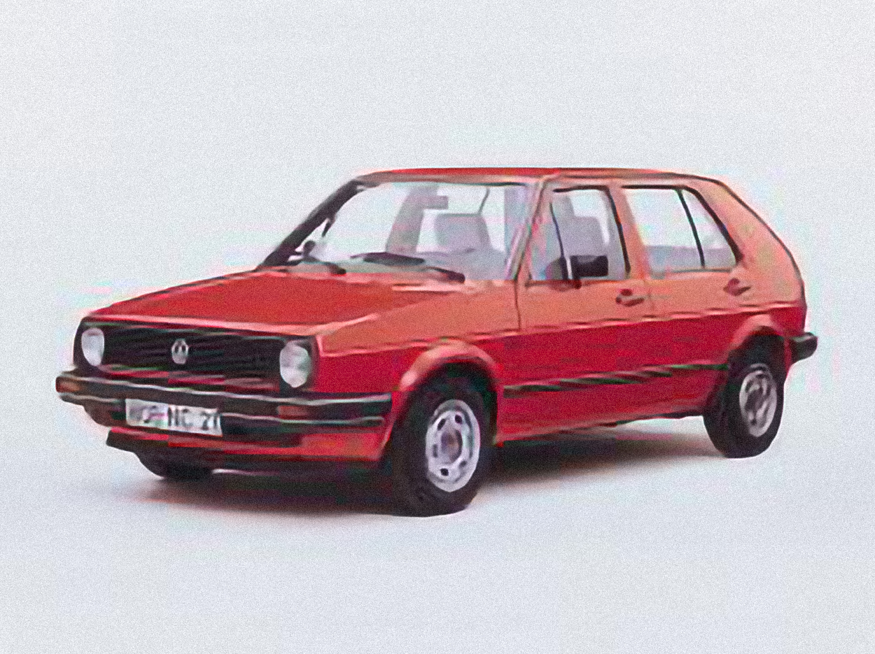 Volkswagen Golf 1.8 CL – årsmodell 1991 i bild Bild på Volkswagen Golf 1.8 CL – årsmodell 1991