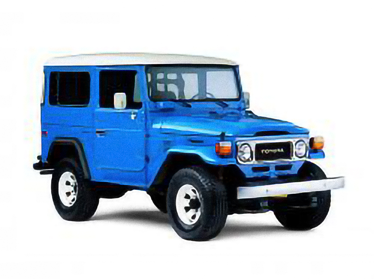 Toyota Land Cruiser 3.0 D LWB – årsmodell 1975 i bild Bild på Toyota Land Cruiser 3.0 D LWB – årsmodell 1975