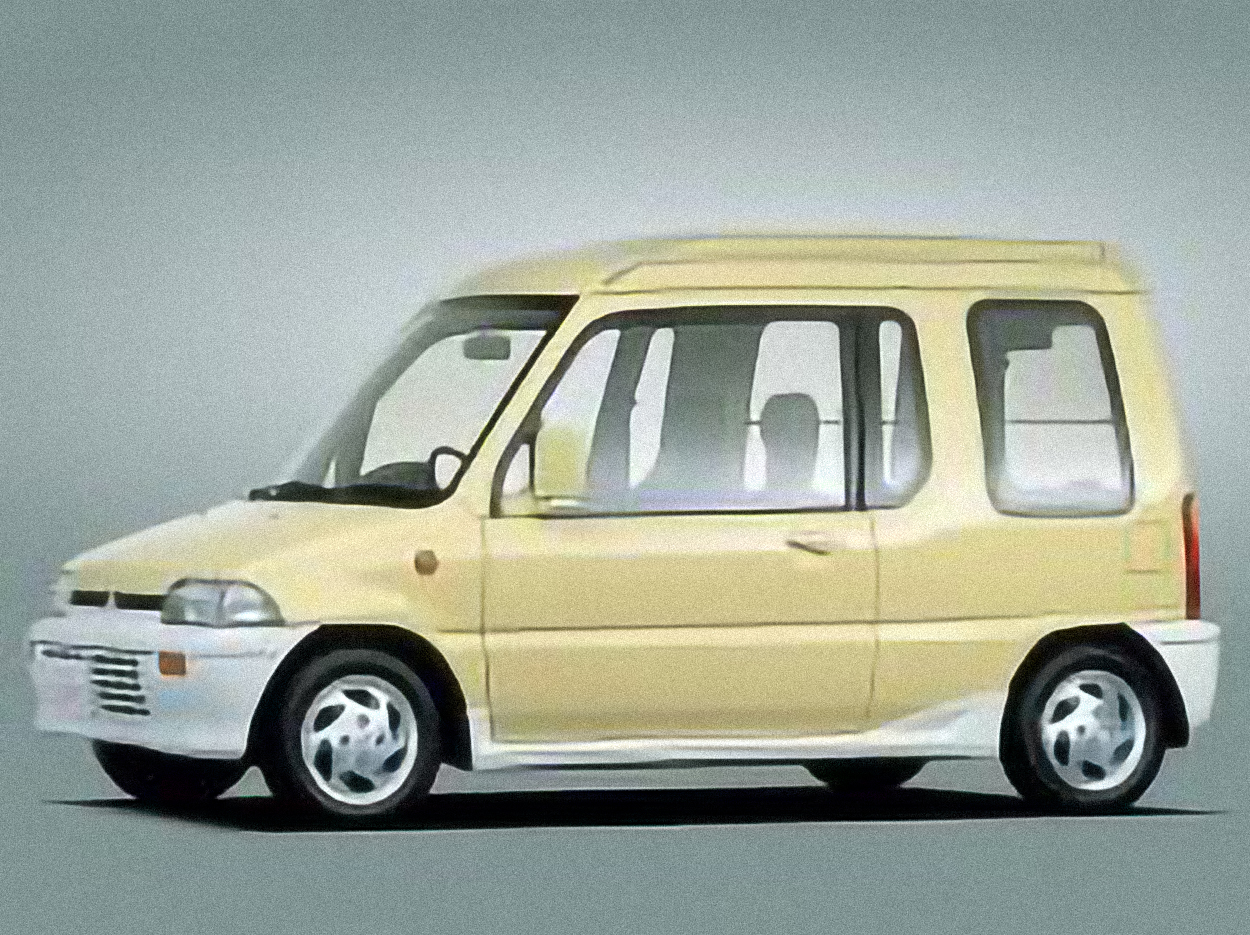 Mitsubishi Minica Automatic – årsmodell 1992 i bild Bild på Mitsubishi Minica Automatic – årsmodell 1992