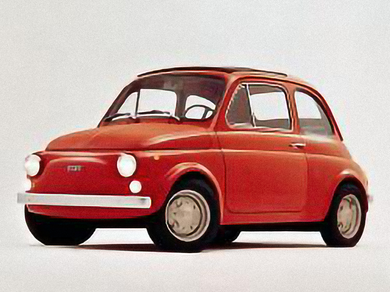 Fiat 500 Break – årsmodell 1963 i bild Bild på Fiat 500 Break – årsmodell 1963