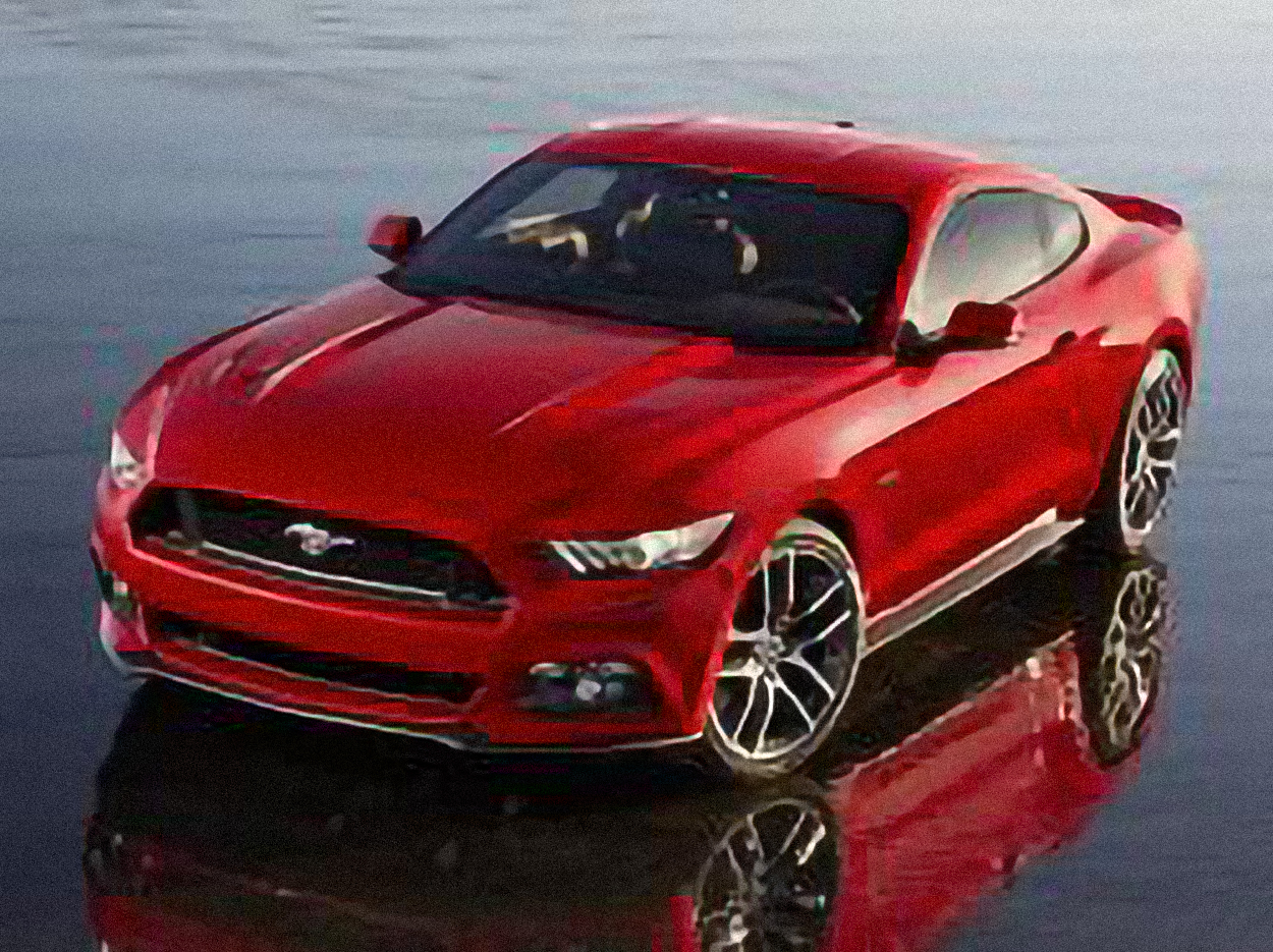 Ford Mustang EcoBoost 2dr Coupe (2.3L 4cyl Turbo 6M) – årsmodell 2016 i bild Bild på Ford Mustang EcoBoost 2dr Coupe (2.3L 4cyl Turbo 6M) – årsmodell 2016