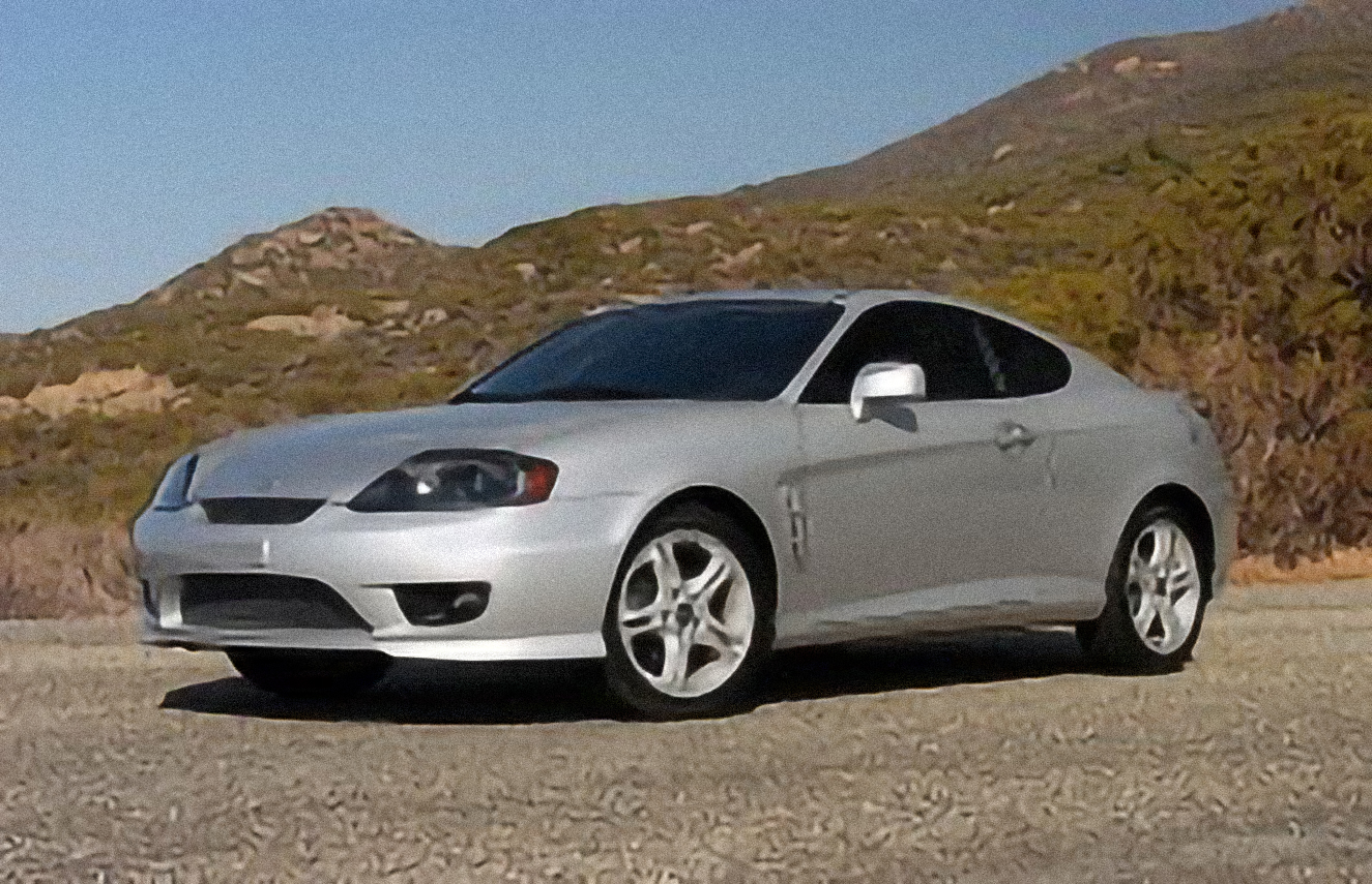 Hyundai Tiburon 2.0 GLS – årsmodell 2008 i bild Bild på Hyundai Tiburon 2.0 GLS – årsmodell 2008