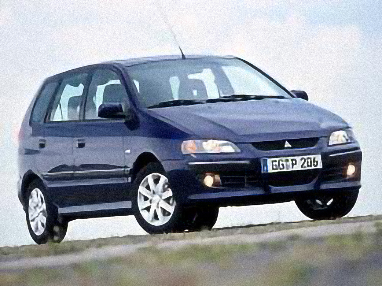 Mitsubishi Space Star 1.8 Automatic – årsmodell 1998 i bild Bild på Mitsubishi Space Star 1.8 Automatic – årsmodell 1998