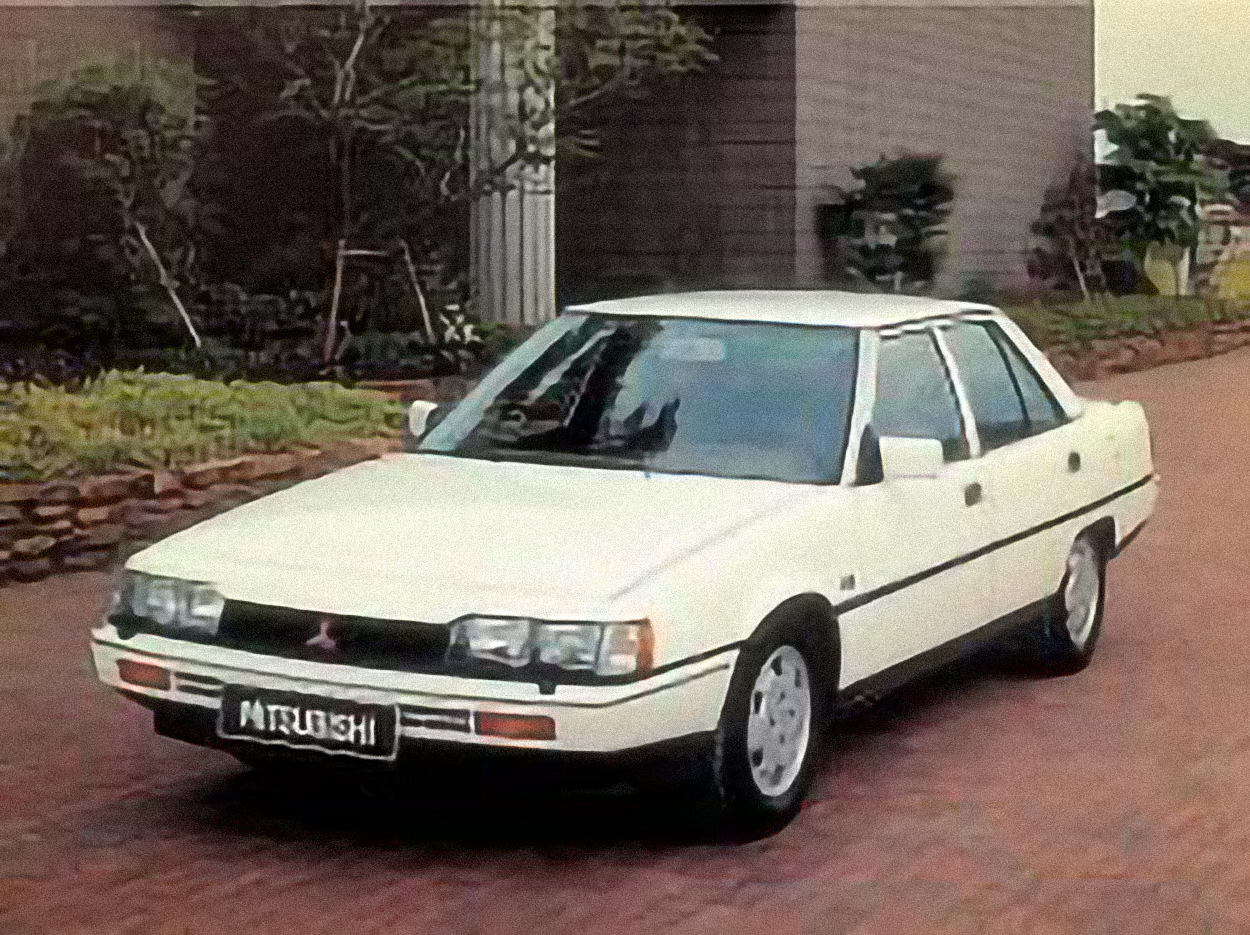 Mitsubishi Galant 1.8 D – årsmodell 1984 i bild Bild på Mitsubishi Galant 1.8 D – årsmodell 1984
