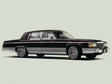 Cadillac Brougham – årsmodell 1987 i bild Bild på Cadillac Brougham – årsmodell 1987