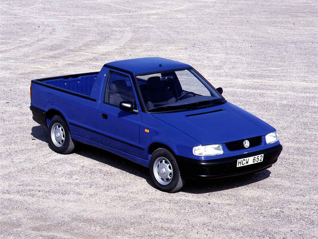 Volkswagen Caddy – årsmodell 1997 i bild Bild på Volkswagen Caddy – årsmodell 1997