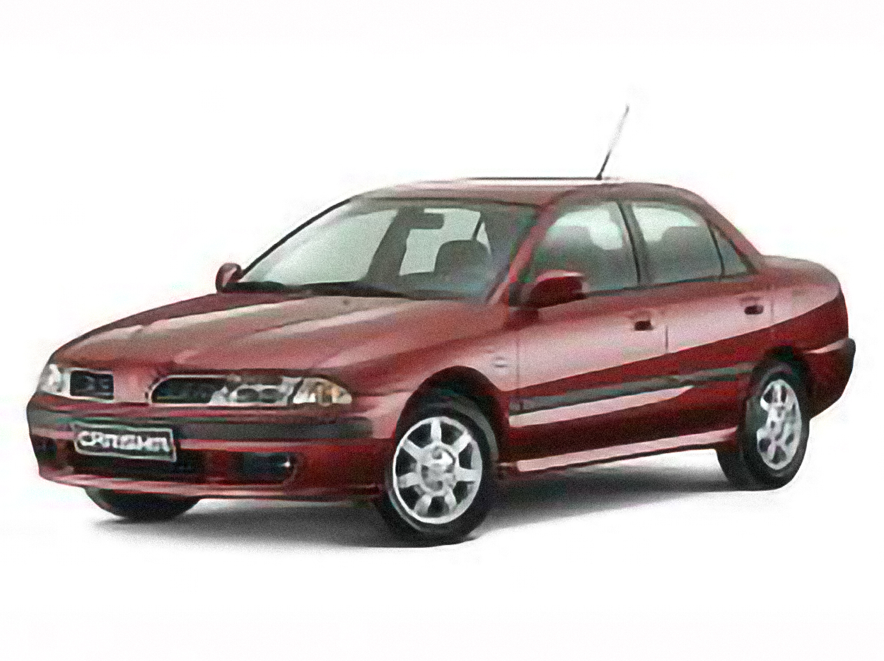 Mitsubishi Carisma – årsmodell 1997 i bild Bild på Mitsubishi Carisma – årsmodell 1997
