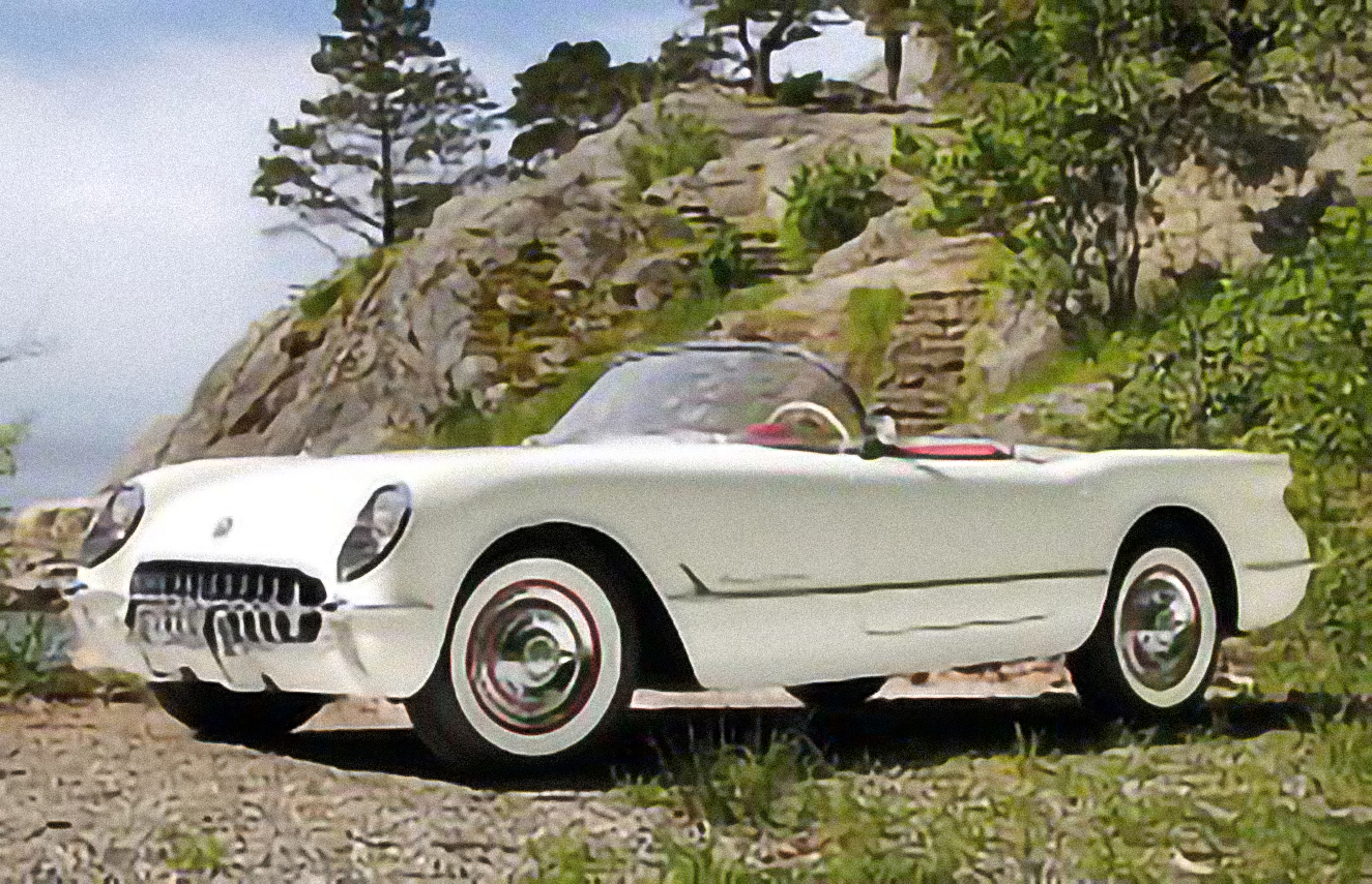 Chevrolet Corvette C1 – årsmodell 1956 i bild Bild på Chevrolet Corvette C1 – årsmodell 1956