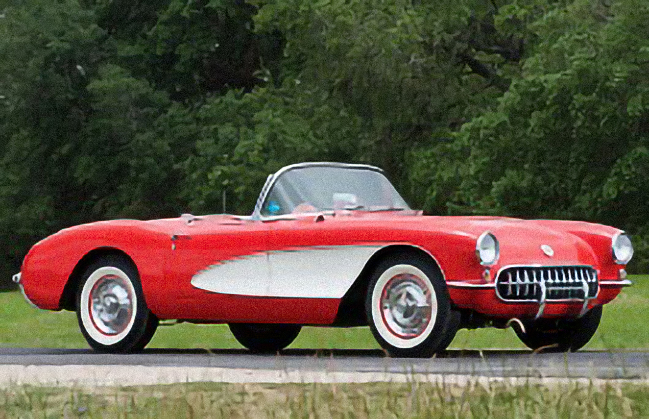 Chevrolet Corvette C1 – årsmodell 1958 i bild Bild på Chevrolet Corvette C1 – årsmodell 1958