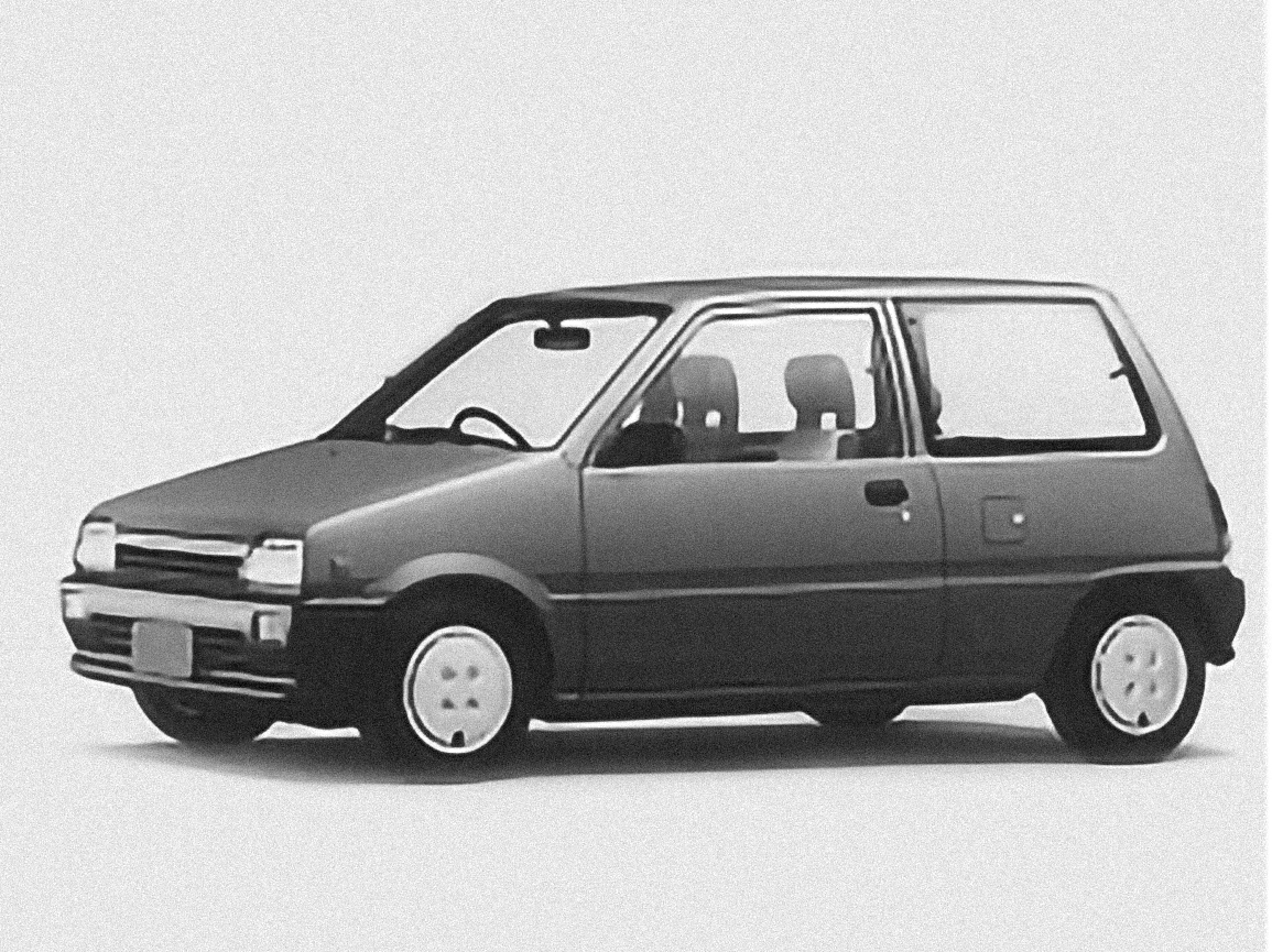 Daihatsu Cuore – årsmodell 1987 i bild Bild på Daihatsu Cuore – årsmodell 1987