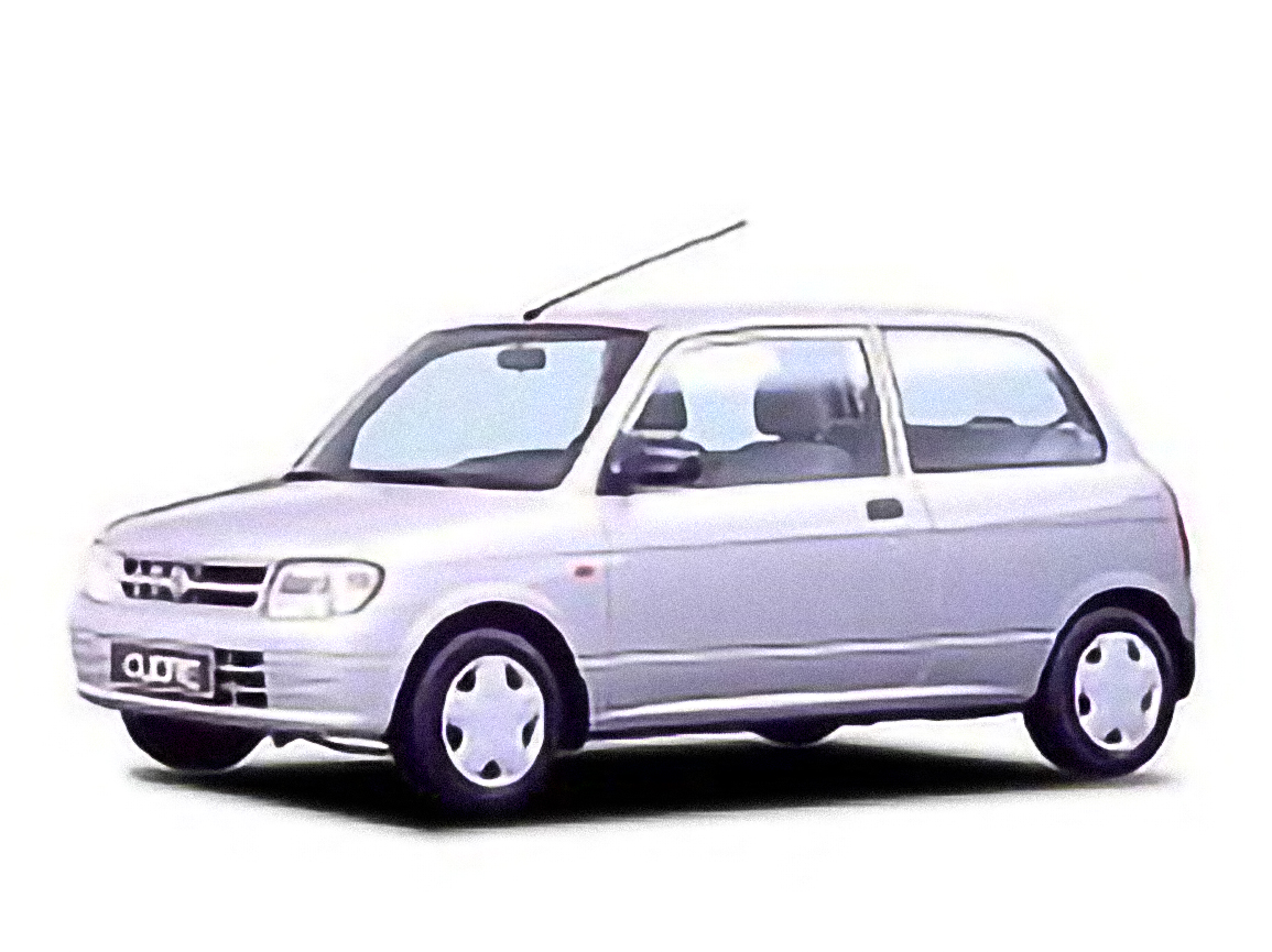 Daihatsu Cuore – årsmodell 2000 i bild Bild på Daihatsu Cuore – årsmodell 2000