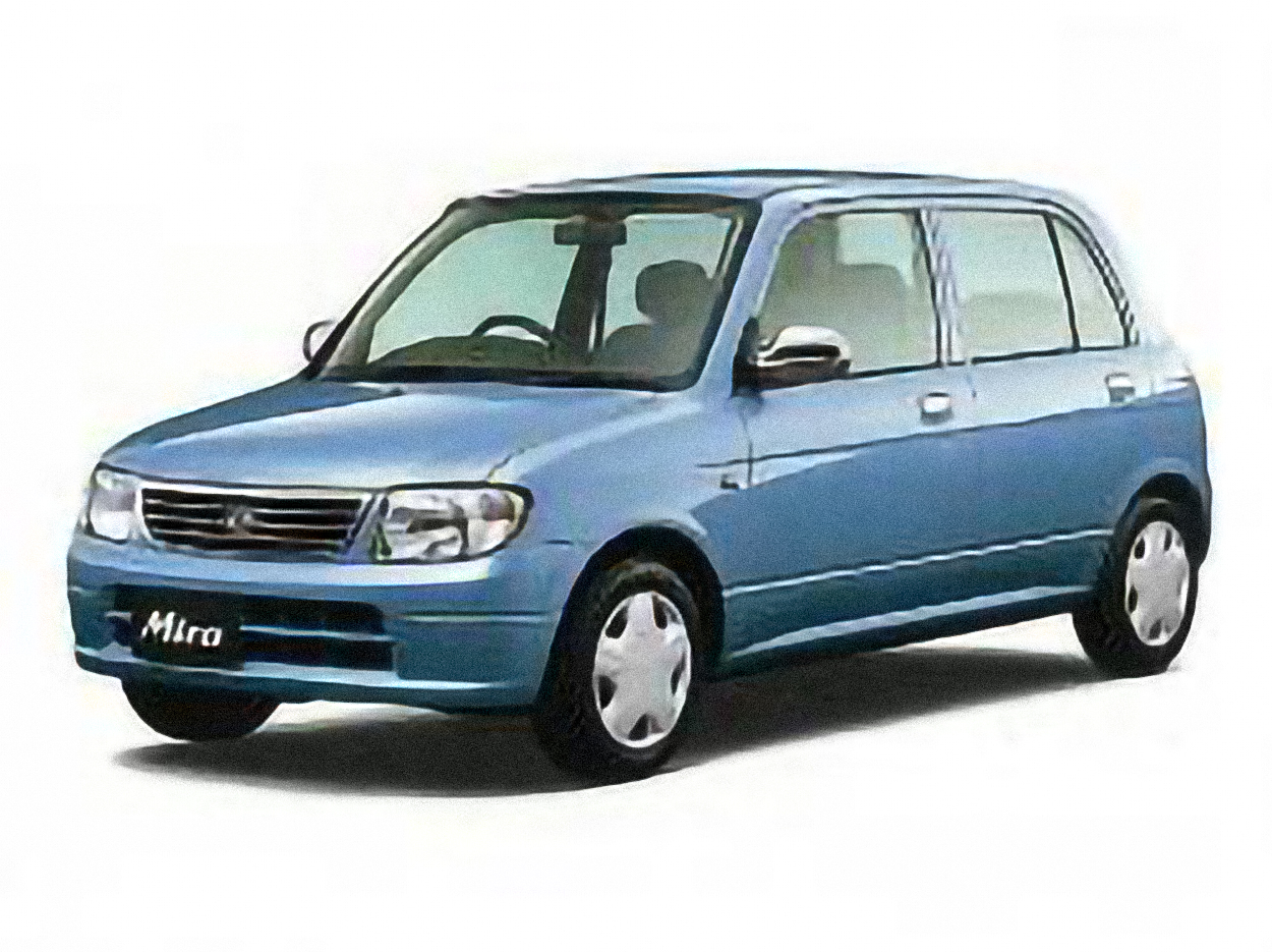 Daihatsu Mira Gino Turbo 4WD – årsmodell 1998 i bild Bild på Daihatsu Mira Gino Turbo 4WD – årsmodell 1998