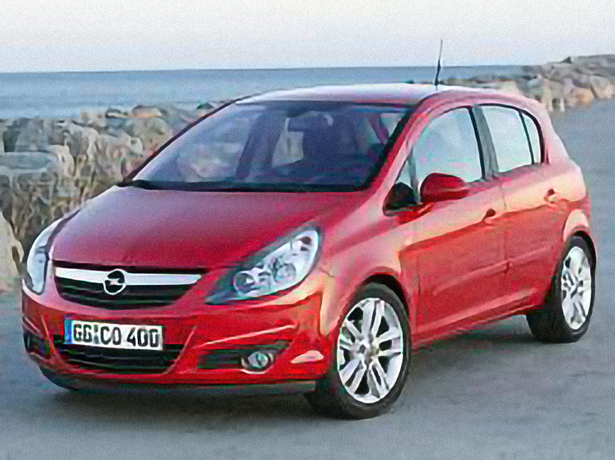 Opel Corsa 1.2 Twinport Automatic – årsmodell 2007 i bild Bild på Opel Corsa 1.2 Twinport Automatic – årsmodell 2007