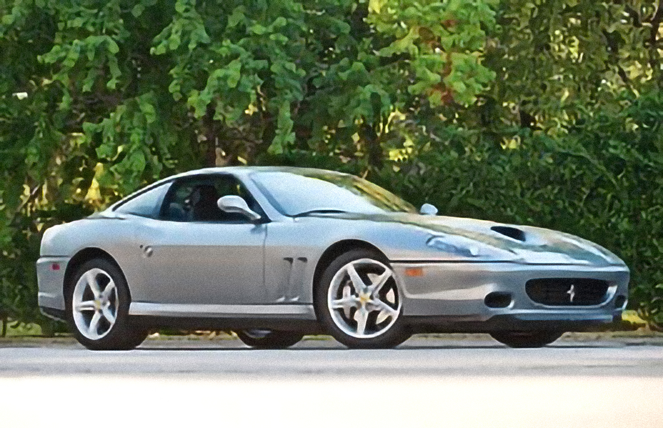 Ferrari 575M Maranello – årsmodell 2005 i bild Bild på Ferrari 575M Maranello – årsmodell 2005
