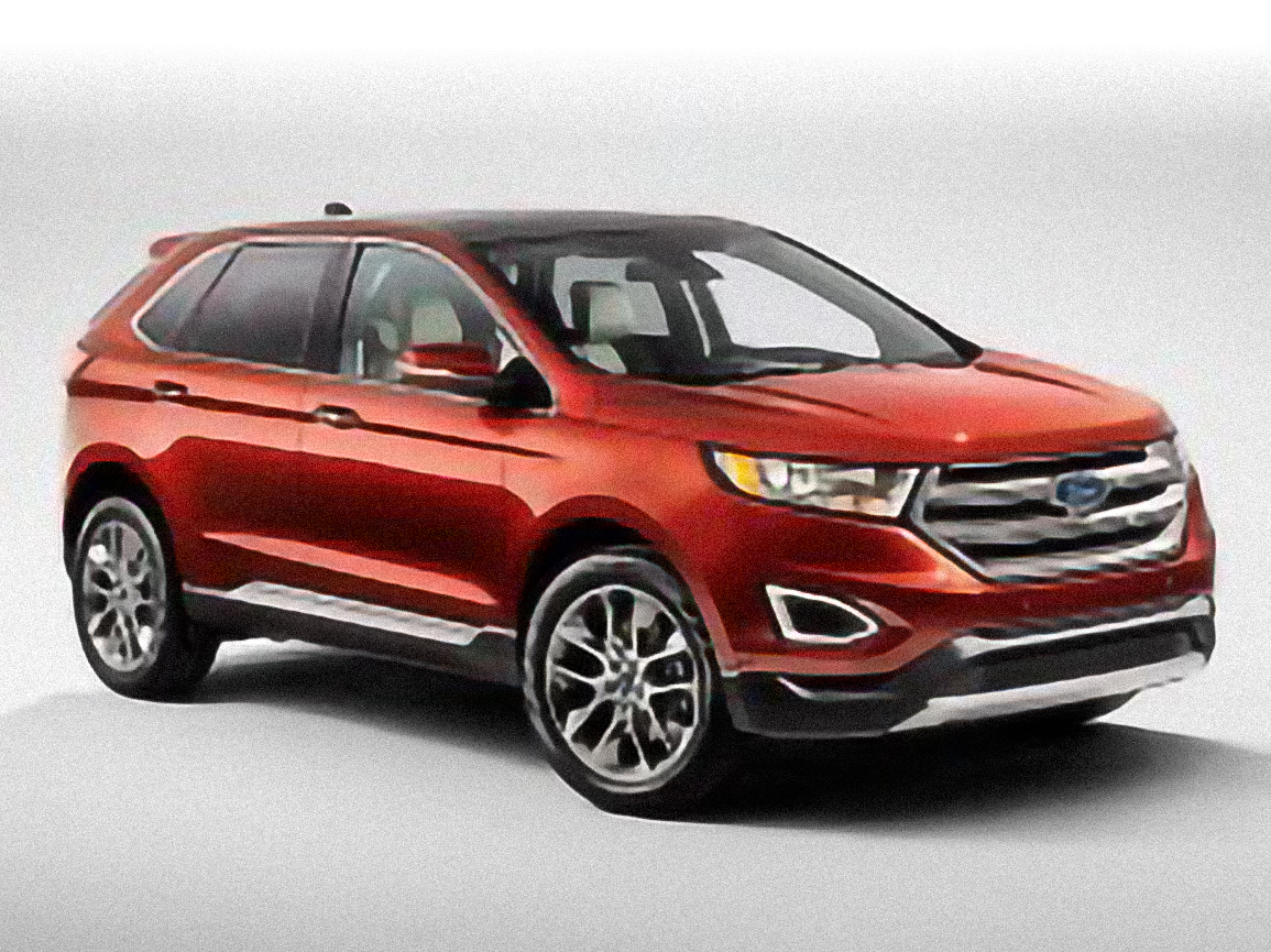 Ford Edge Titanium 4dr SUV AWD (2.0L 4cyl Turbo 6A) – årsmodell 2018 i bild Bild på Ford Edge Titanium 4dr SUV AWD (2.0L 4cyl Turbo 6A) – årsmodell 2018