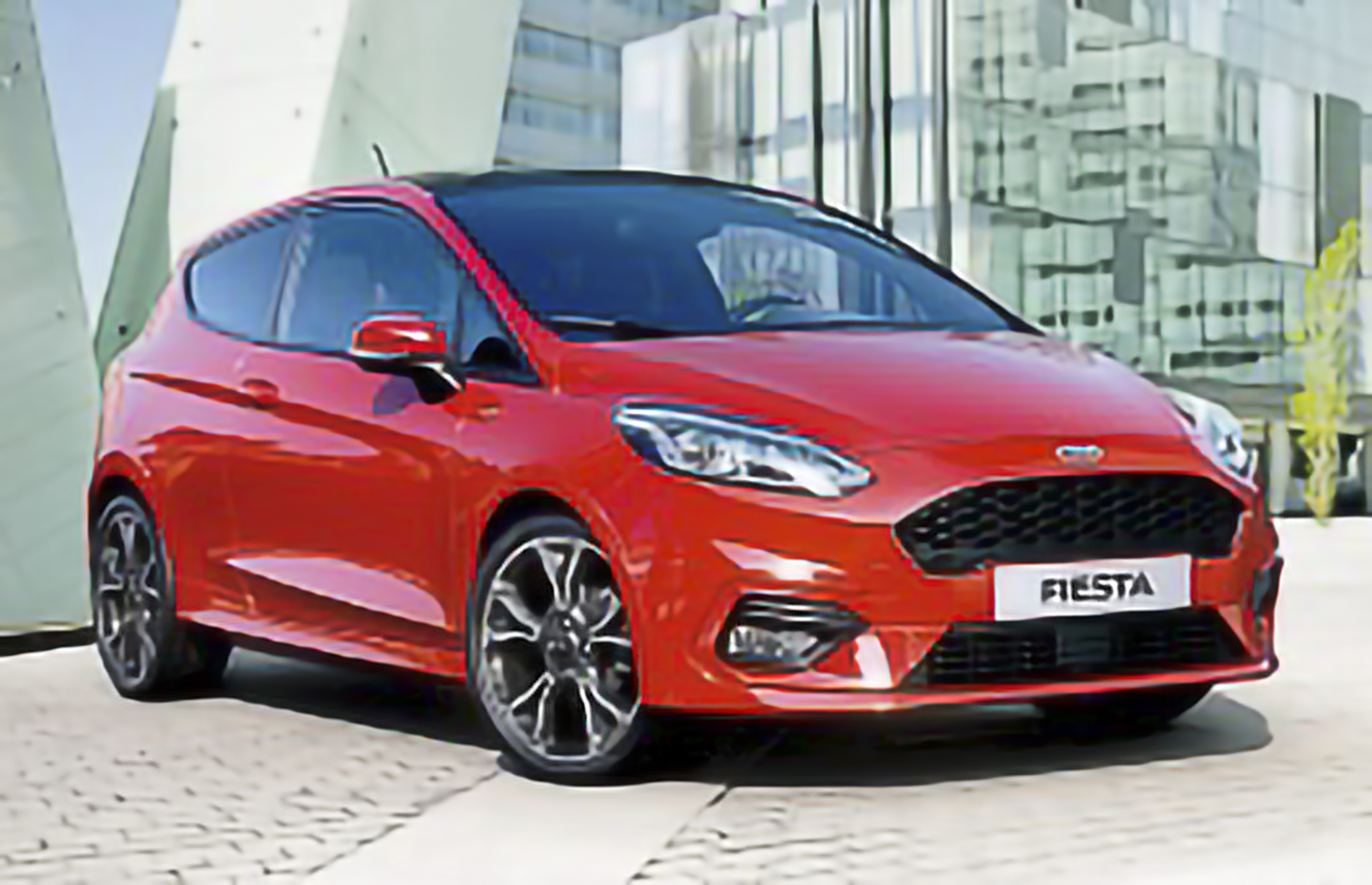 Ford Fiesta SE 4dr Hatchback (1.6L 4cyl 5M) – årsmodell 2021 i bild Bild på Ford Fiesta SE 4dr Hatchback (1.6L 4cyl 5M) – årsmodell 2021