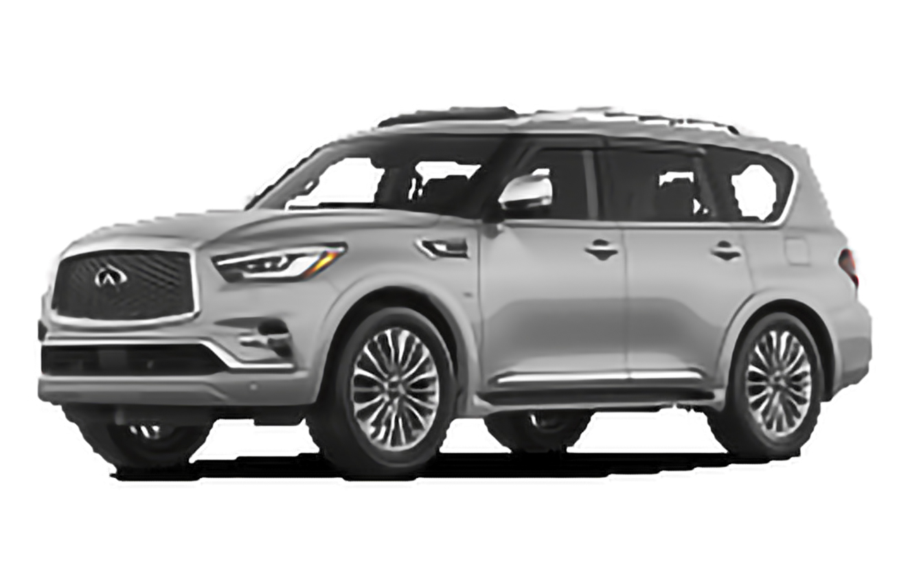 Infiniti QX80 4dr SUV 4WD (5.6L 8cyl 7A) – årsmodell 2020 i bild Bild på Infiniti QX80 4dr SUV 4WD (5.6L 8cyl 7A) – årsmodell 2020