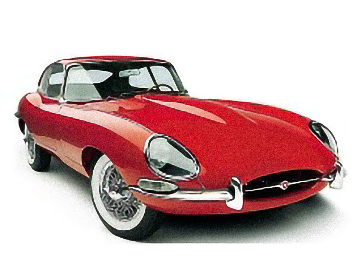 Jaguar E-Type 3.8 – årsmodell 1961 i bild Bild på Jaguar E-Type 3.8 – årsmodell 1961