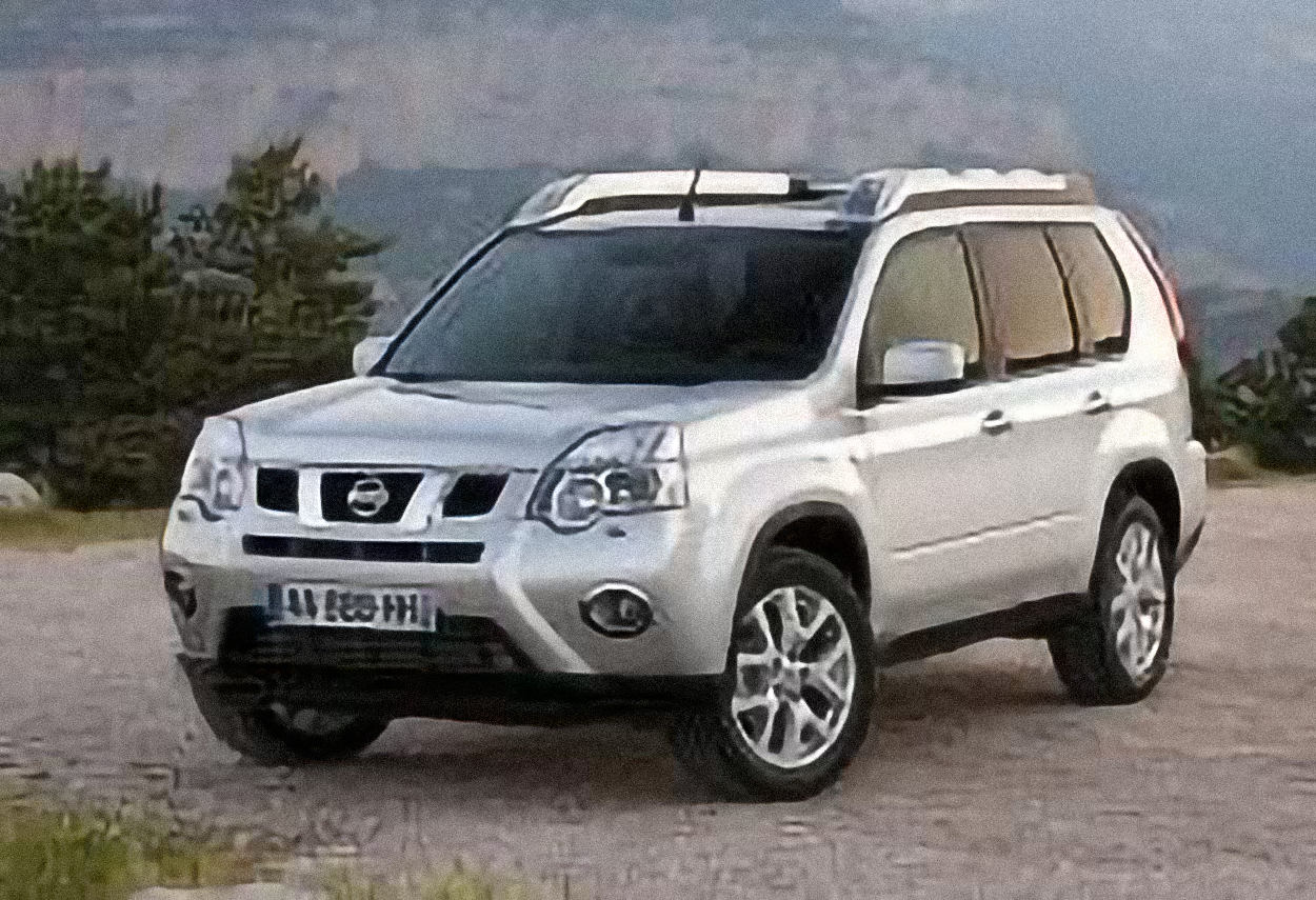 Nissan X-Trail 2.5 Petrol 4×4 SE – årsmodell 2010 i bild Bild på Nissan X-Trail 2.5 Petrol 4×4 SE – årsmodell 2010