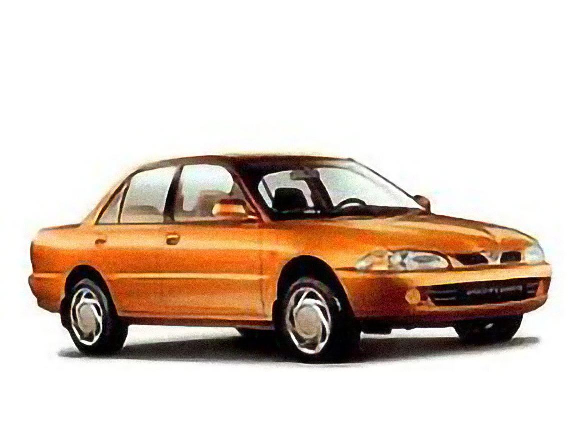Proton Persona Saloon – årsmodell 1997 i bild Bild på Proton Persona Saloon – årsmodell 1997