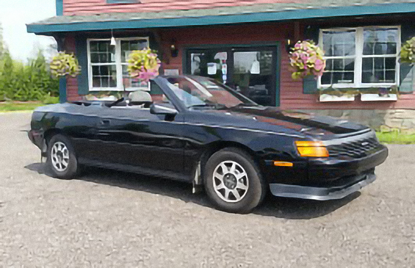 Toyota Celica GT Convertible – årsmodell 1987 i bild Bild på Toyota Celica GT Convertible – årsmodell 1987