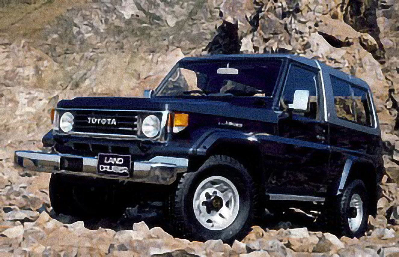 Toyota Land Cruiser Wagon 4.0 D – årsmodell 1986 i bild Bild på Toyota Land Cruiser Wagon 4.0 D – årsmodell 1986
