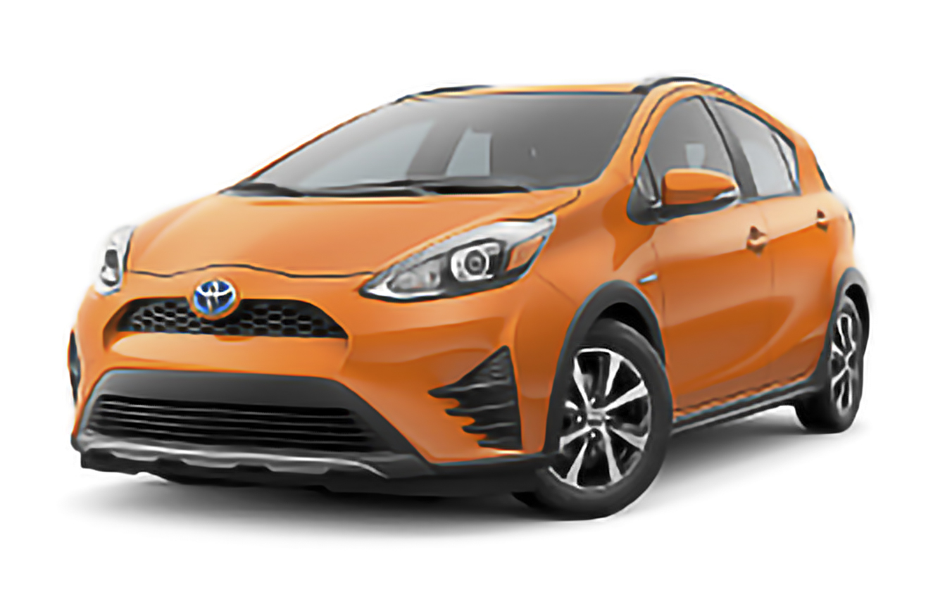 Toyota Prius c Two 4dr Hatchback (1.5L 4cyl gas/electric hybrid CVT) – årsmodell 2021 i bild Bild på Toyota Prius c Two 4dr Hatchback (1.5L 4cyl gas/electric hybrid CVT) – årsmodell 2021
