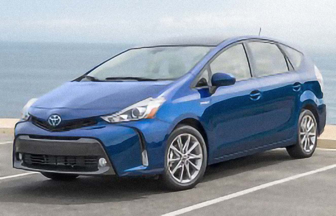Toyota Prius v Three 4dr Wagon (1.8L 4cyl gas/electric hybrid CVT) – årsmodell 2018 i bild Bild på Toyota Prius v Three 4dr Wagon (1.8L 4cyl gas/electric hybrid CVT) – årsmodell 2018