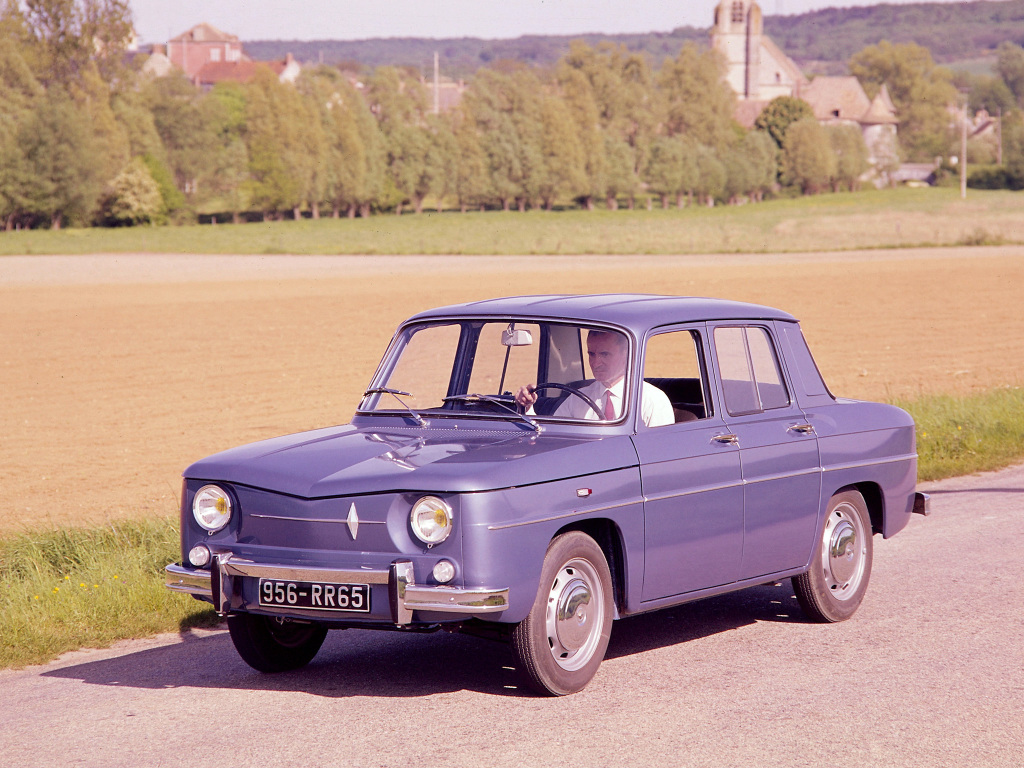 Renault 8 – årsmodell 1969 i bild Bild på Renault 8 – årsmodell 1969